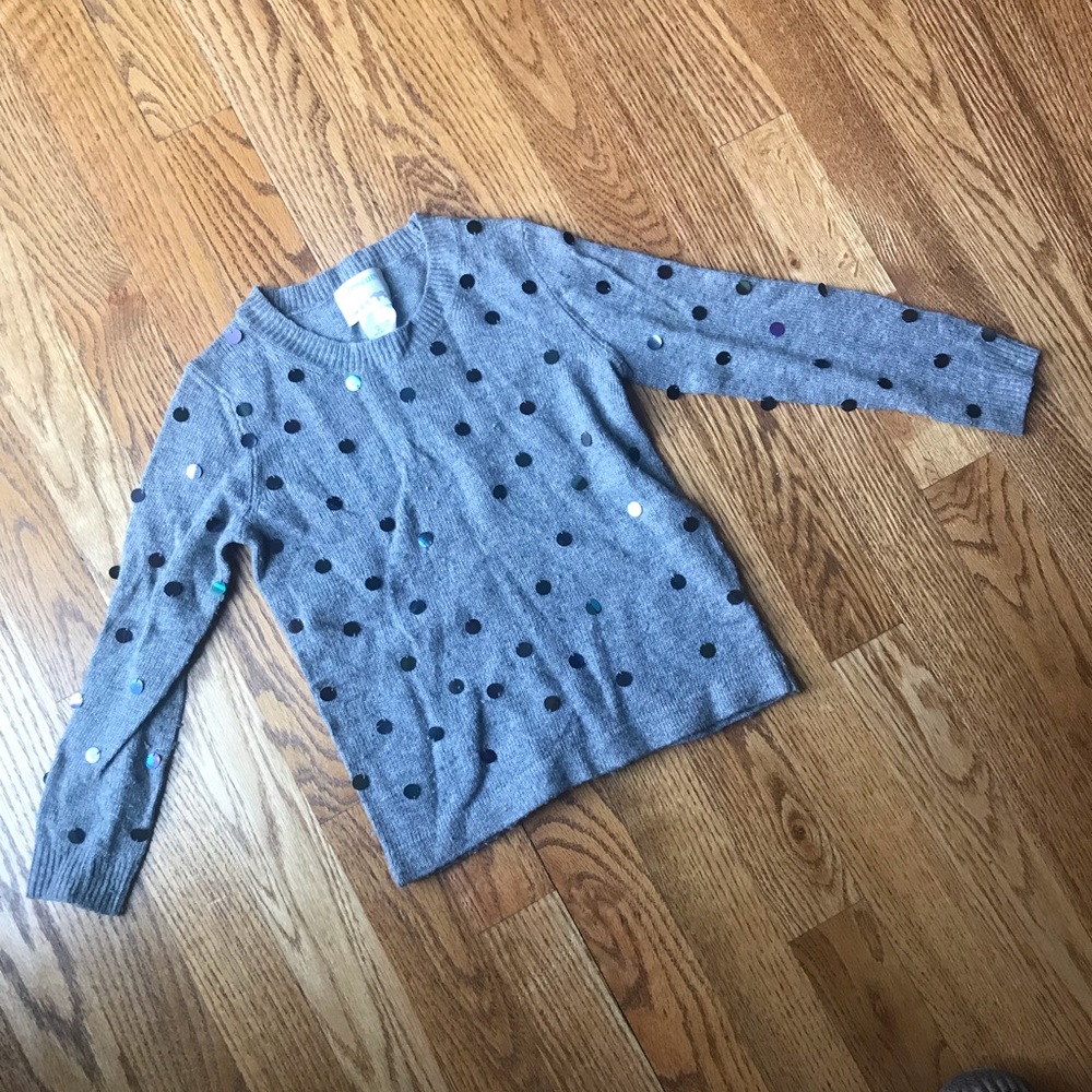Crew cuts Grey Sequin Sweater